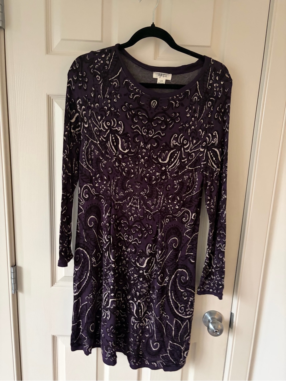 🌹 STYLE & CO - $79 Retail - Large Purple Dress - NWT